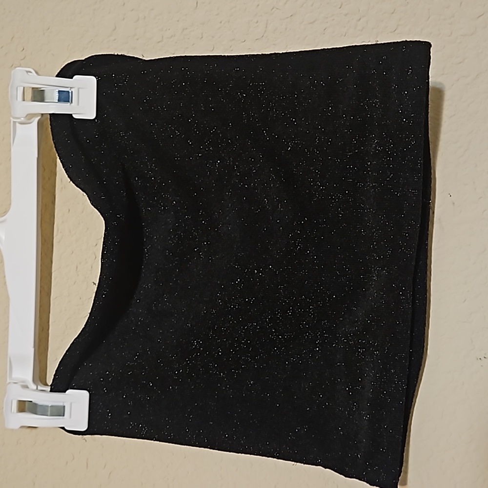 Black sparkle Tube Top